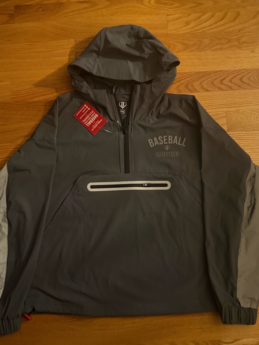 Authentic Baseball Lifestyle 101 Boys XL Heritage Hooded Windbreaker Jacket